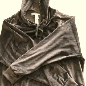 VICTORIA SECRET RIBBED VELOUR HOODIE